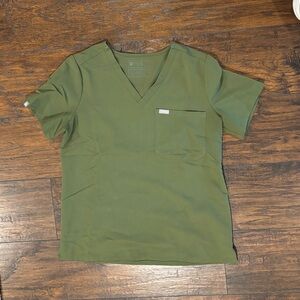 Women’s Figs Catarina Dark Olive Scrub Top